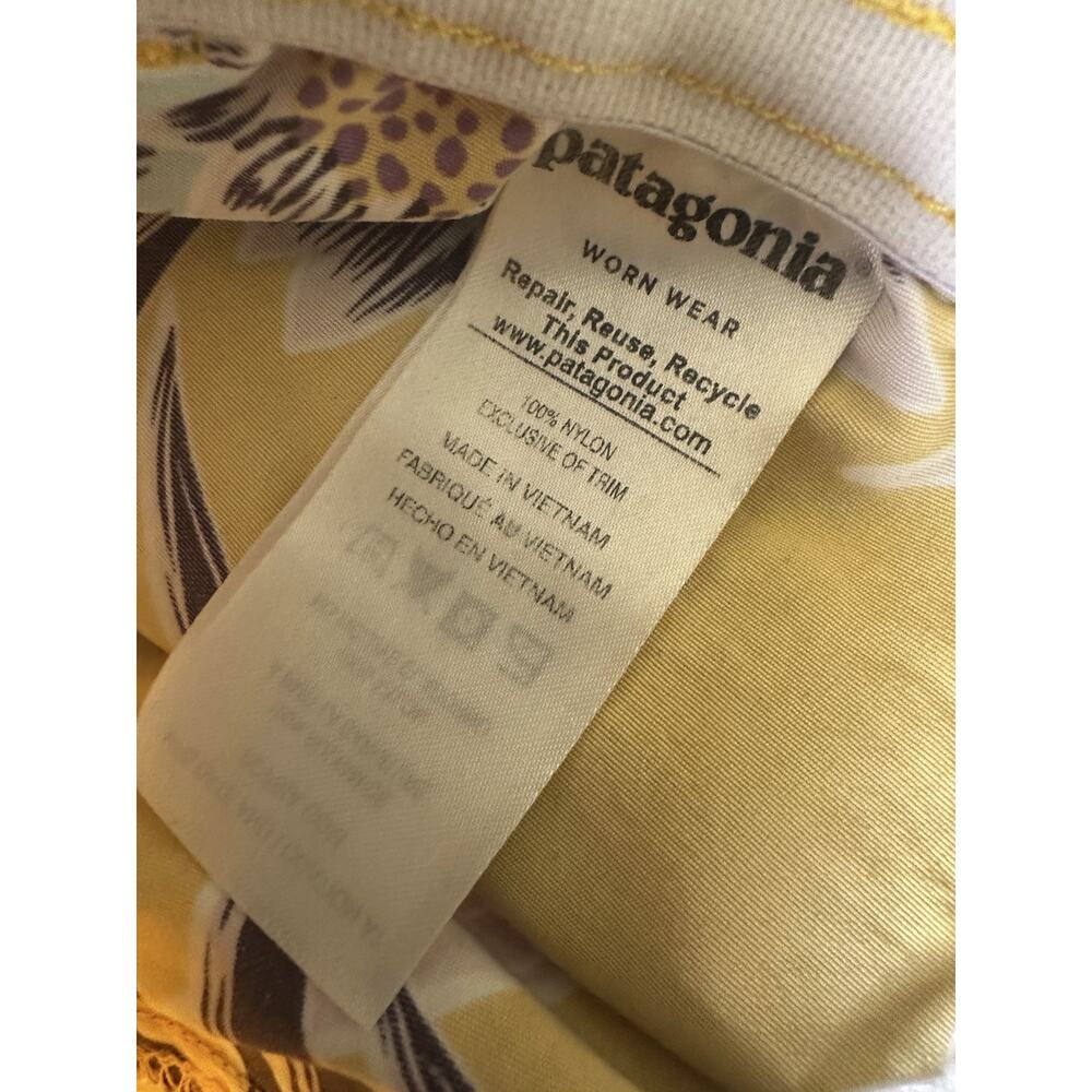 Patagonia Women's 4" Baggies Shorts Boardshort Floral Yellow Women's Size XS - Picture 6 of 12